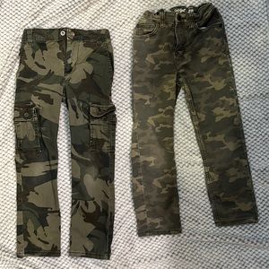 Cat&Jack Size 7.   Wrangler Size 7 slim. Camo Pants